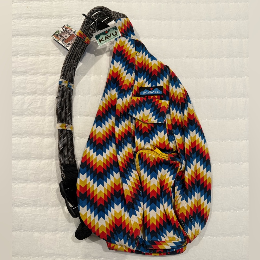 Kavu Chevron Pattern El Paso Rope Sling Crossbody Bag